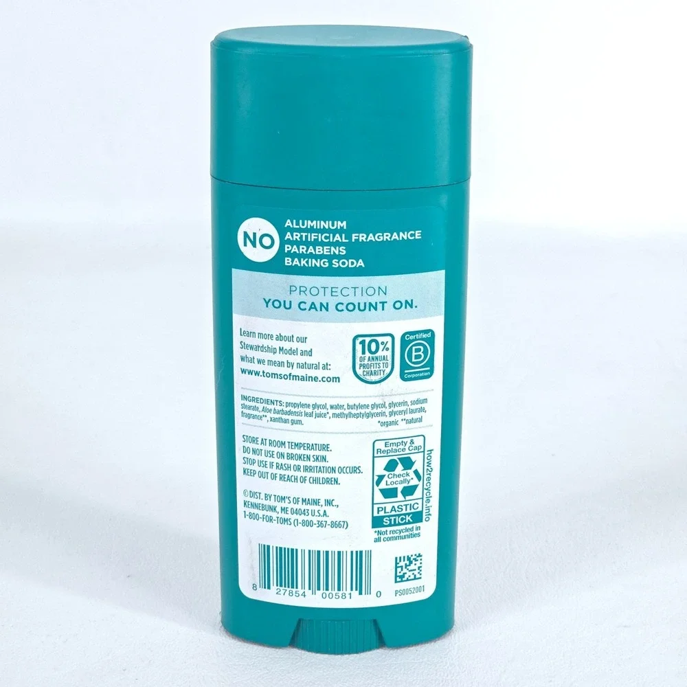 Natural Deodorant Pack of 3 Tom's of Maine‎ North Woods 3.25 oz Aluminum Free